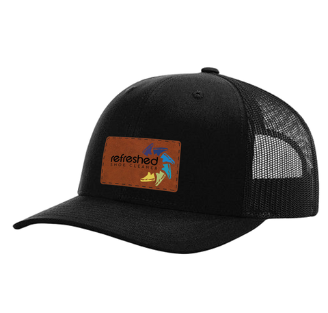Refreshed Leather Patch Hat Colored Logo